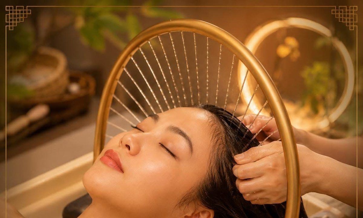14-step herbal head spa